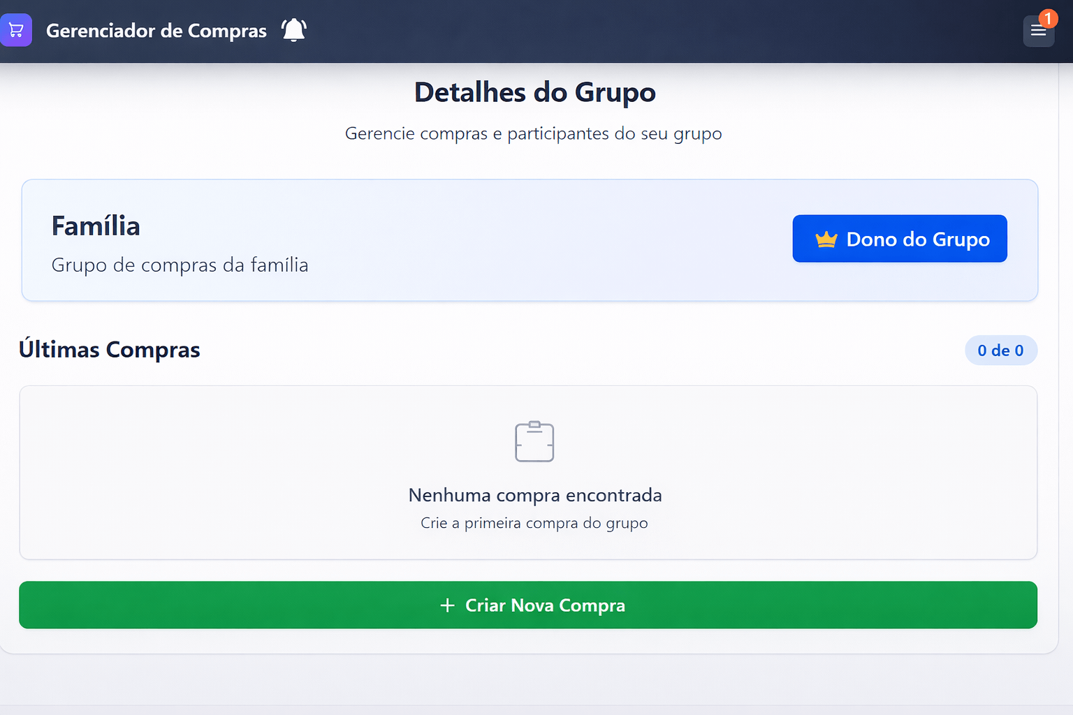 Gerenciador de compras colaborativo